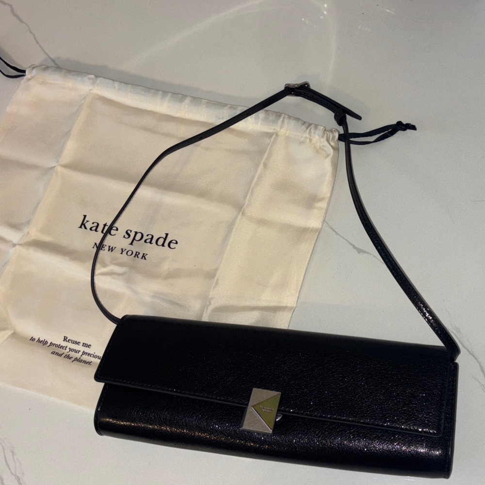 Kate Spade Black Leather Shoulder Bag